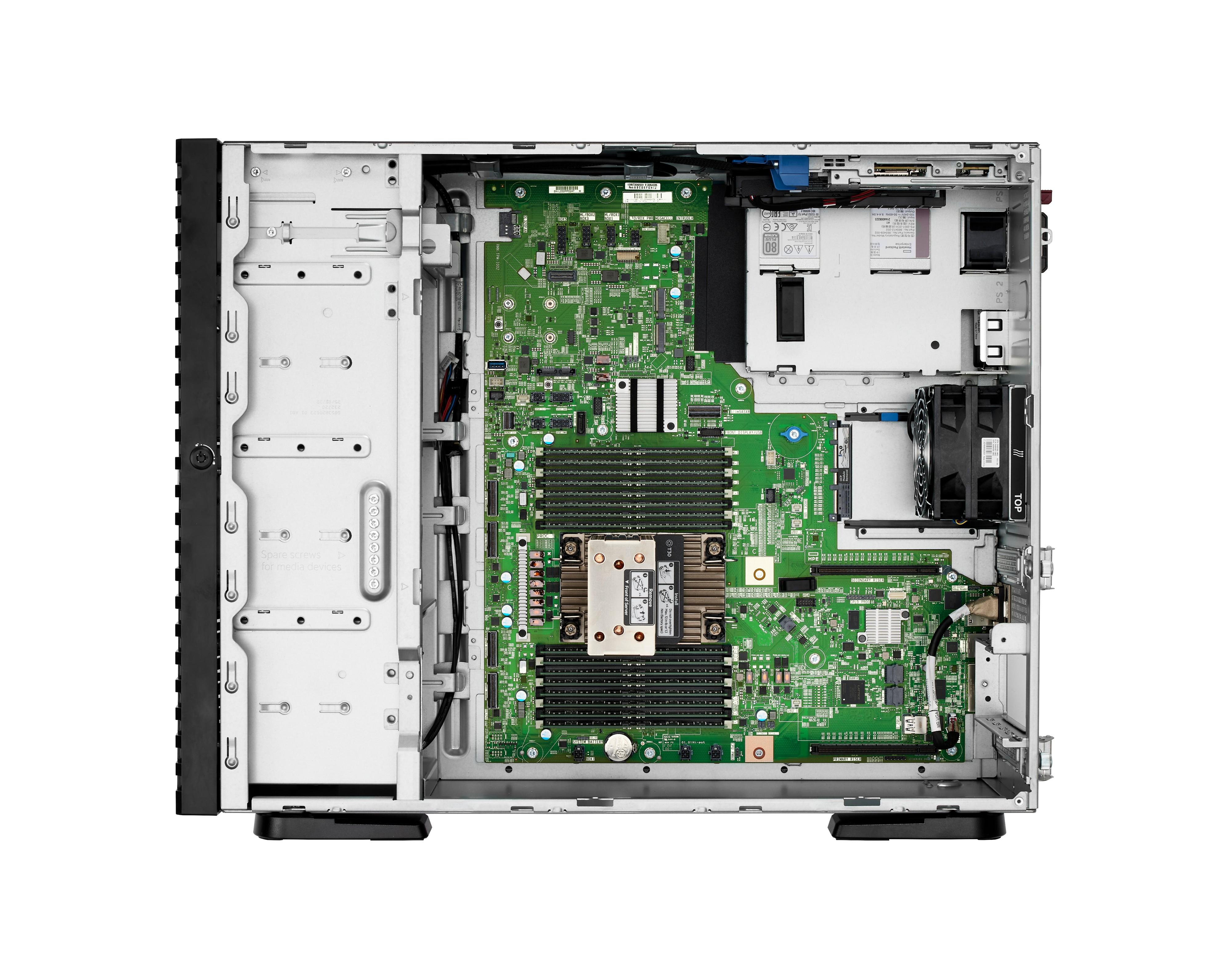 HPE ProLiant ML110 Gen11 4510 12-core 1P 64GB-R MR408i-o 8SFF 2x480GB SSD 2x1000W RPS EU Server