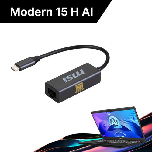MSI Modern C1MG-034IT Intel Core Ultra 5 125H Computer portatile 39,6 cm (15.6