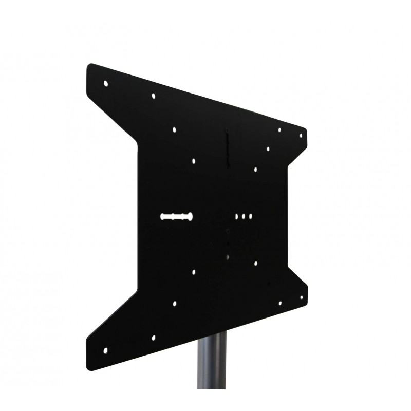 Erard 624060 Supporto TV a parete Nero, Argento