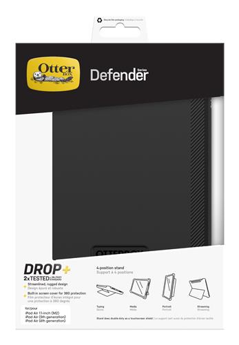 OB DEFENDER APPLE IPAD AIR 11IN M2/5/4 GEN BLACK RETAILPACK