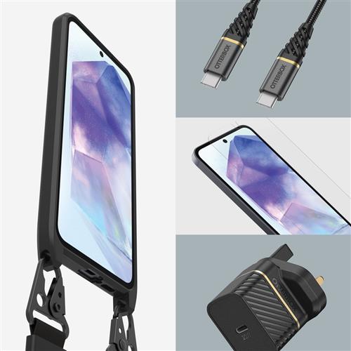 OB REACT NECKLACE GALAXY A55 5G SAMSUNG BLACK PROPACK