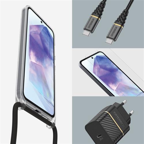 OB REACT NECKLACE GALAXY A55 5G SAMSUNG STARDUST CLEAR PROPACK