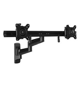 StarTech.com ARMDUALWALL supporto da tavolo per Tv a schermo piatto 61 cm (24) Nero