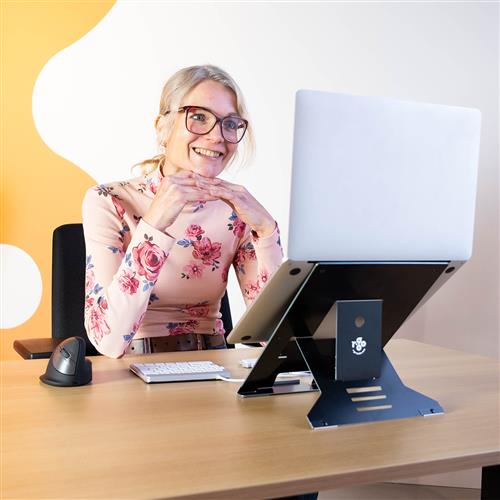 SUPPORTO PER LAPTOP R-GO RISER DOCUMENT ERGO. PORTADOC. NERO