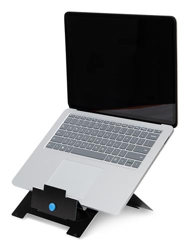 SUPPORTO PER LAPTOP R-GO RISER FLEXIBLE ERGO. ALLUMINIO NERO