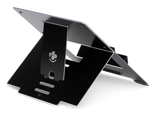 SUPPORTO PER LAPTOP R-GO RISER FLEXIBLE ERGO. ALLUMINIO NERO