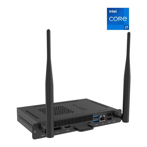 BenQ TEY41-i7 Intel Core i7 i7-1255U 16 GB DDR4-SDRAM 256 GB SSD Windows 11 Pro Telaio montato a rack PC Nero