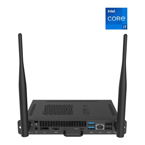 BenQ TEY41-i7 Intel Core i7 i7-1255U 16 GB DDR4-SDRAM 256 GB SSD Windows 11 Pro Telaio montato a rack PC Nero