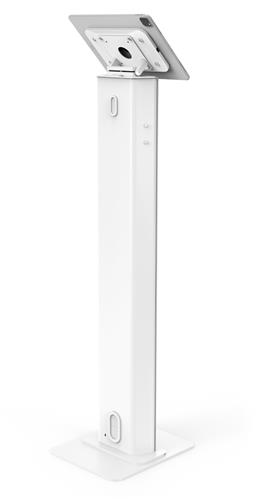 UNIVERSAL INVISIBLE MOUNT BRANDABLE FLOOR STAND - WHITE