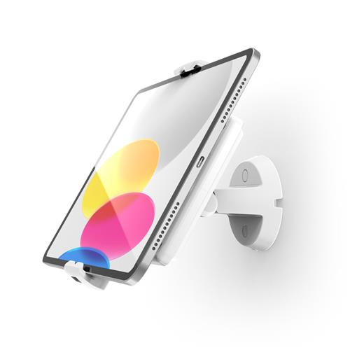 UNIVERSAL TABLET CLING BOW TILTING WALL MOUNT - WHITE