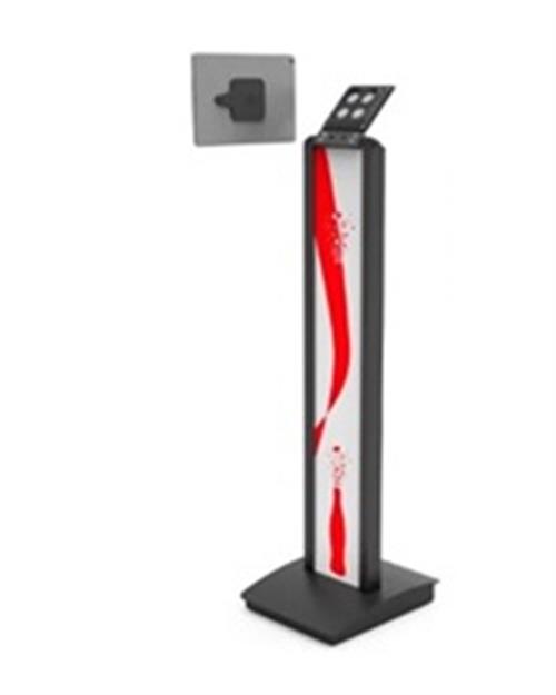 UNIVERSAL TABLET MAGNETIX BRANDABLE FLOOR STAND - BLACK