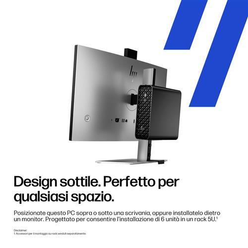 HP Z2 Mini G1i Wolf Pro Security Edition Intel Core Ultra 7 265 32 GB DDR5-SDRAM 1 TB SSD Windows 11 Pro Mini PC Stazione di lavoro AI Workstation, AI PC Nero
