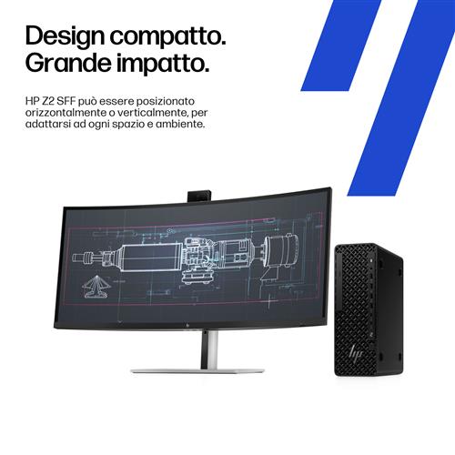 HP Z2 SFF G1i Intel Core Ultra 7 265 32 GB DDR5-SDRAM 1 TB SSD Windows 11 Pro Stazione di lavoro AI Workstation, AI PC Nero