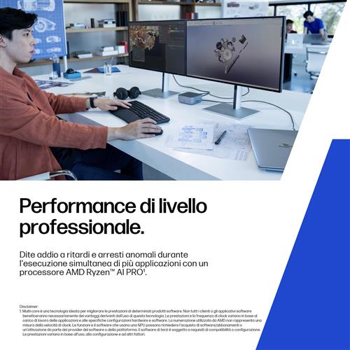 HP ZBook 8 G1ak Wolf Pro Security Edition Copilot+ PC AMD Ryzen AI 7 PRO 350 Workstation mobile 35,6 cm (14