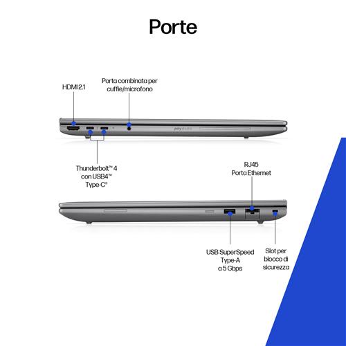 HP ZBook 8 G1i Wolf Pro Security Edition Intel Core Ultra 7 255H Workstation mobile 40,6 cm (16
