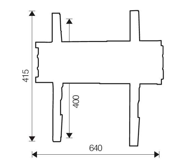 ITB OM06144 Supporto TV a parete 165,1 cm (65