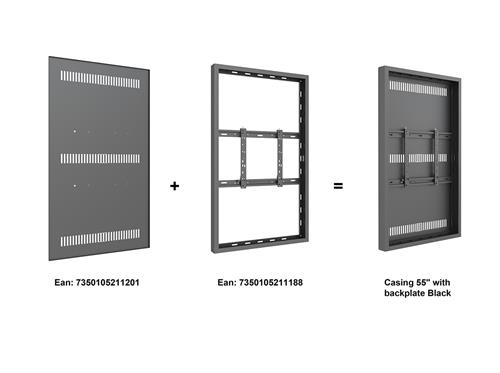 Multibrackets 1201 accessorio per il supporto per pannelli segnaletici Piastra posteriore