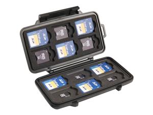 PROTECTIVE CASE FOR 12 SD CARDS 6 MINI SD CARDS AND 6 MICRO SD