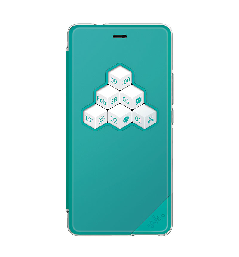 Wiko WISFW0045 custodia per cellulare Custodia a libro Turchese