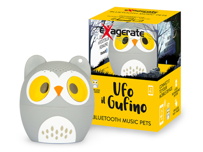 Hamlet XBTPET-OWL altoparlante portatile e per feste Altoparlante portatile mono Grigio, Bianco, Giallo 4 W
