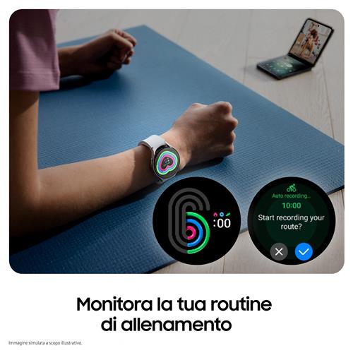 Samsung Galaxy Watch6 Smartwatch Analisi del Sonno Ghiera Touch in Alluminio 44mm Graphite