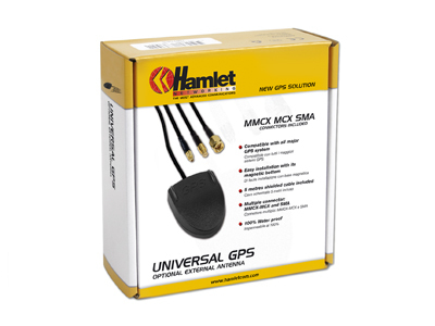 Hamlet Antenna gps universale per antifurti e ricevitori satellitari