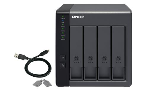 QNAP TR-004 contenitore di unità di archiviazione Box esterno HDD/SSD Nero 2.5/3.5