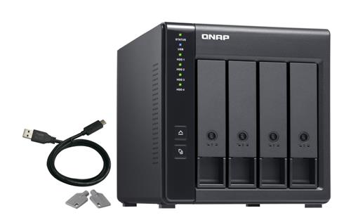 QNAP TR-004 contenitore di unità di archiviazione Box esterno HDD/SSD Nero 2.5/3.5