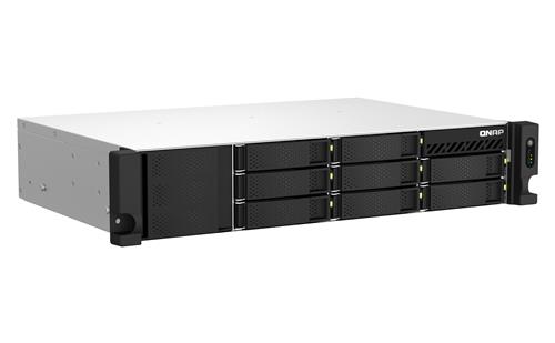 QNAP TS-864EU-RP-8G server NAS e di archiviazione Armadio (2U) Intel Celeron N5095 8 GB DDR4 0 TB QNAP Turbo System Nero