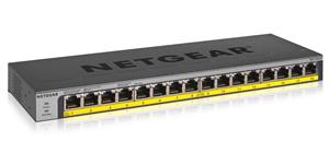 NETGEAR GS116LP Non gestito Gigabit Ethernet (10/100/1000) Supporto Power over Ethernet (PoE) Nero