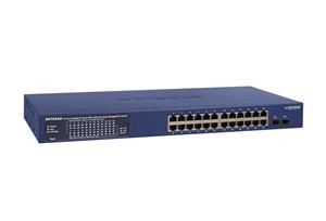 NETGEAR GS724TP-300EUS switch di rete Gestito L2/L3/L4 Gigabit Ethernet (10/100/1000) Supporto Power over Ethernet (PoE) Blu