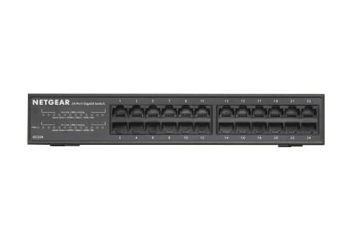 NETGEAR GS324 Non gestito Gigabit Ethernet (10/100/1000) Nero