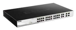 D-Link DGS-1210-24P switch di rete Gestito L2 Gigabit Ethernet (10/100/1000) Supporto Power over Ethernet (PoE) Nero