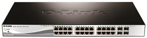 D-Link DGS-1210-28P switch di rete Gestito L2 Gigabit Ethernet (10/100/1000) Supporto Power over Ethernet (PoE) 1U