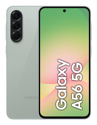 Samsung Galaxy A56 5G, Smartphone con Funzioni intelligenti, Display Super AMOLED 6.7”, 8GB RAM, 128GB, Camera 50MP, Batteria 5.000 mAh, IP67, Awesome Olive