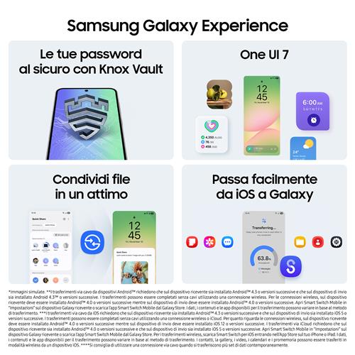 Samsung Galaxy A56 5G, Smartphone con Funzioni intelligenti, Display Super AMOLED 6.7”, 8GB RAM, 128GB, Camera 50MP, Batteria 5.000 mAh, IP67, Awesome Pink