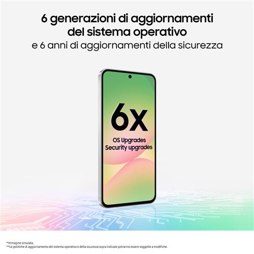 Samsung Galaxy A56 5G, Smartphone con Funzioni intelligenti, Display Super AMOLED 6.7”, 8GB RAM, 256GB, Camera 50MP, Batteria 5.000 mAh, IP67, Awesome Pink