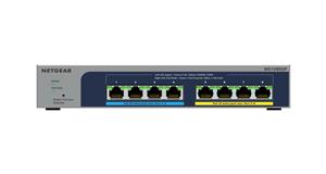 NETGEAR 8-port Ultra60 PoE++ Multi-Gigabit (2.5G) Ethernet Plus Switch Gestito L2/L3 2.5G Ethernet (100/1000/2500) Supporto Power over Ethernet (PoE) Grigio