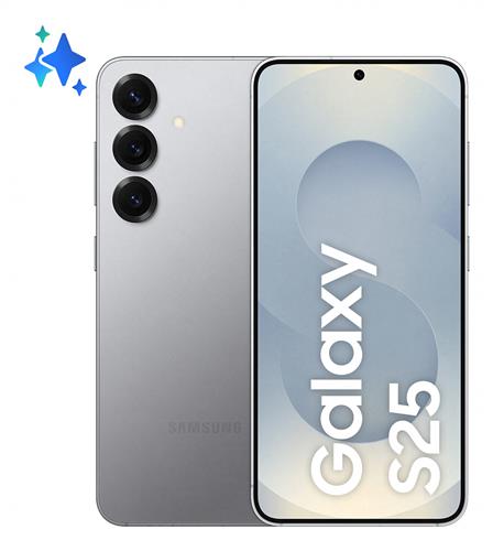 Samsung Galaxy S25 Smartphone AI, Display 6.2'' FHD+ Dynamic AMOLED 2X, Fotocamera 50MP, RAM 12GB, 512GB, 4.000 mAh, Silver shadow