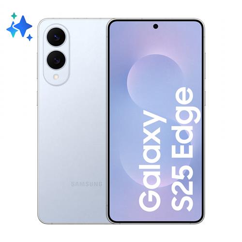 Samsung Galaxy S25 Edge, Smartphone AI, Display 6.7'' QHD+ Dynamic AMOLED 2X, Fotocamera 200MP, RAM 12GB, 512GB, 3.900 mAh, Titanium Icyblue