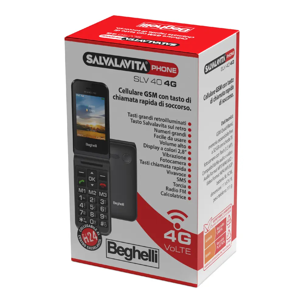 Beghelli SLV40 4G 7,11 cm (2.8