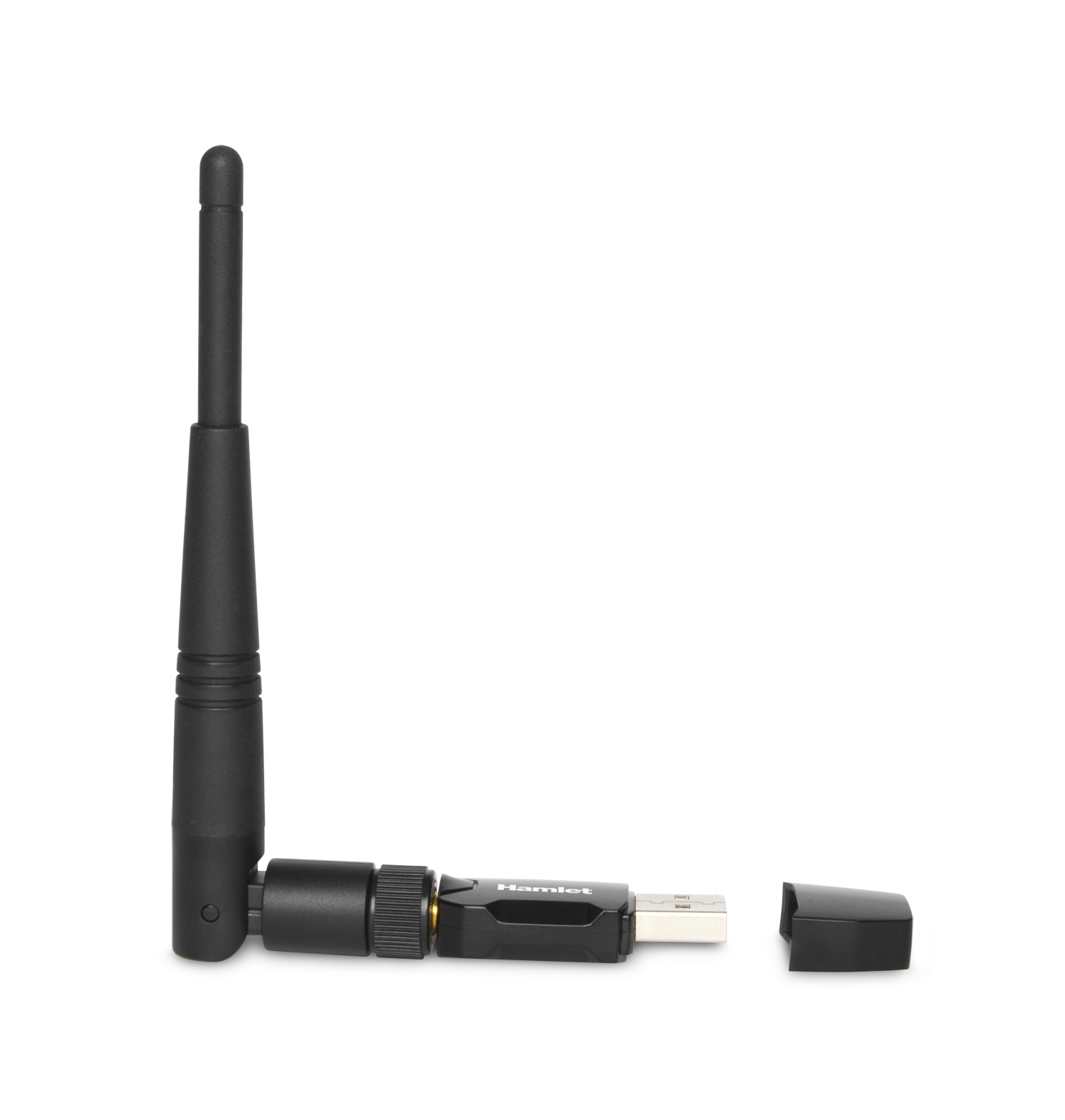 Hamlet Adattatore USB Wi-Fi 600Mbps Dual Band 5GHz + 2.4GHz standard 802.ac con antenna rimovibile