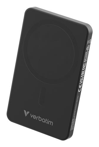 CHARGE/GO ESSENTIALS POWER BANK Magnetic Wireless 5000mAh Black