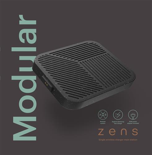 ZENS MODULAR SNGL WRLS CRGR MAIN STATION INCL WALL CHARGER-B