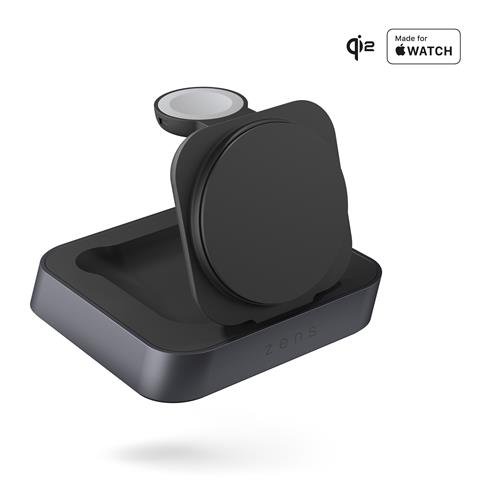 ZENS PRO2 NIGHTSTAND-WALL CRGR MAGNETIC WRLS CHARGER-BLACK