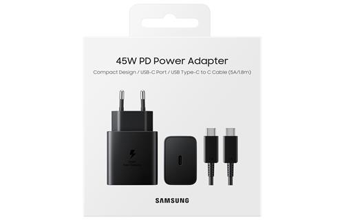 45W TRAVEL ADAPTER W CABLE BLAC .