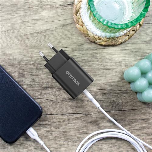 OB STANDARD EU WALL CHARGER 20W - 1X USB-C 20W USB-PD BLACK