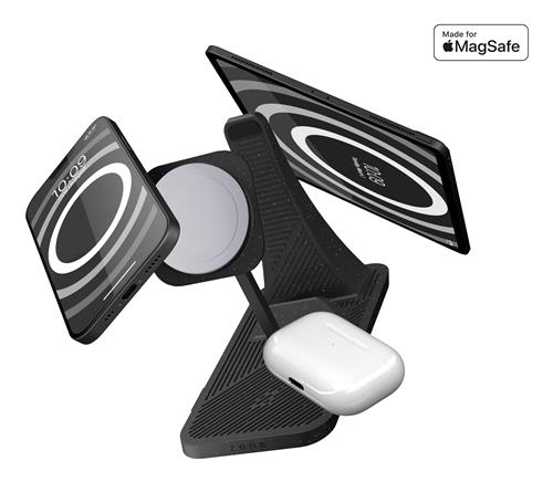 ZENS 3-IN-1 MODULAR WRLS CHARGER STATION INCL WALL CHARGE