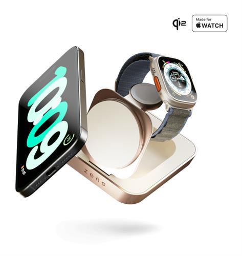 ZENS PRO2 NIGHTSTAND-WALL CRGR MAGNETIC WRLS CHARGER-COPPER