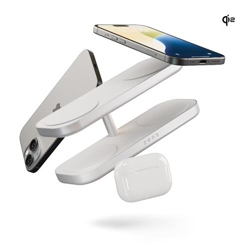 ZENS QUATTRO WRLS CHARGER PRO 4 INCL WALL CHARGER-WHITE